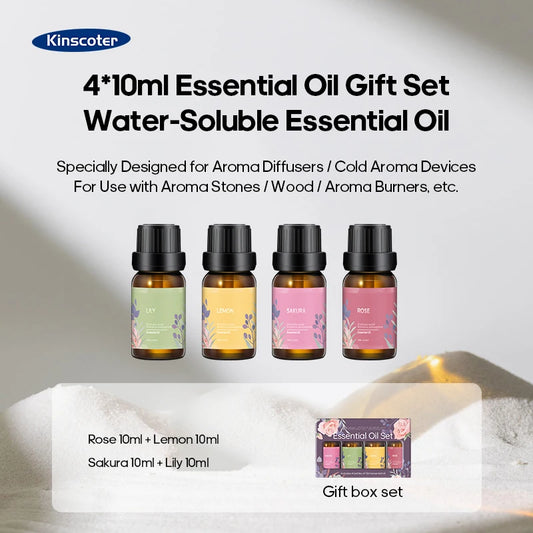 Set d'Huiles Essentielles Raindrip™ — 6 Parfums Compatible Diffuseur